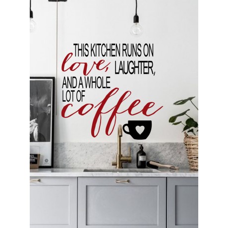 Sticker citat "Coffee"