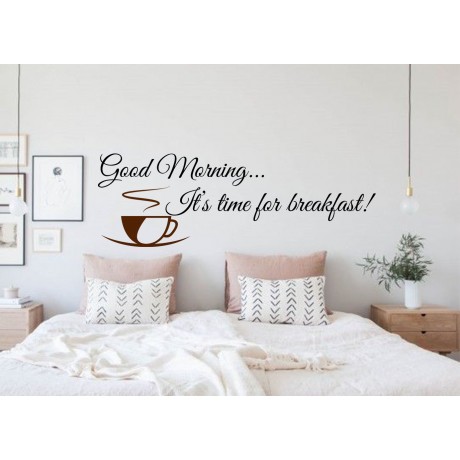Sticker citat "Good Morning"