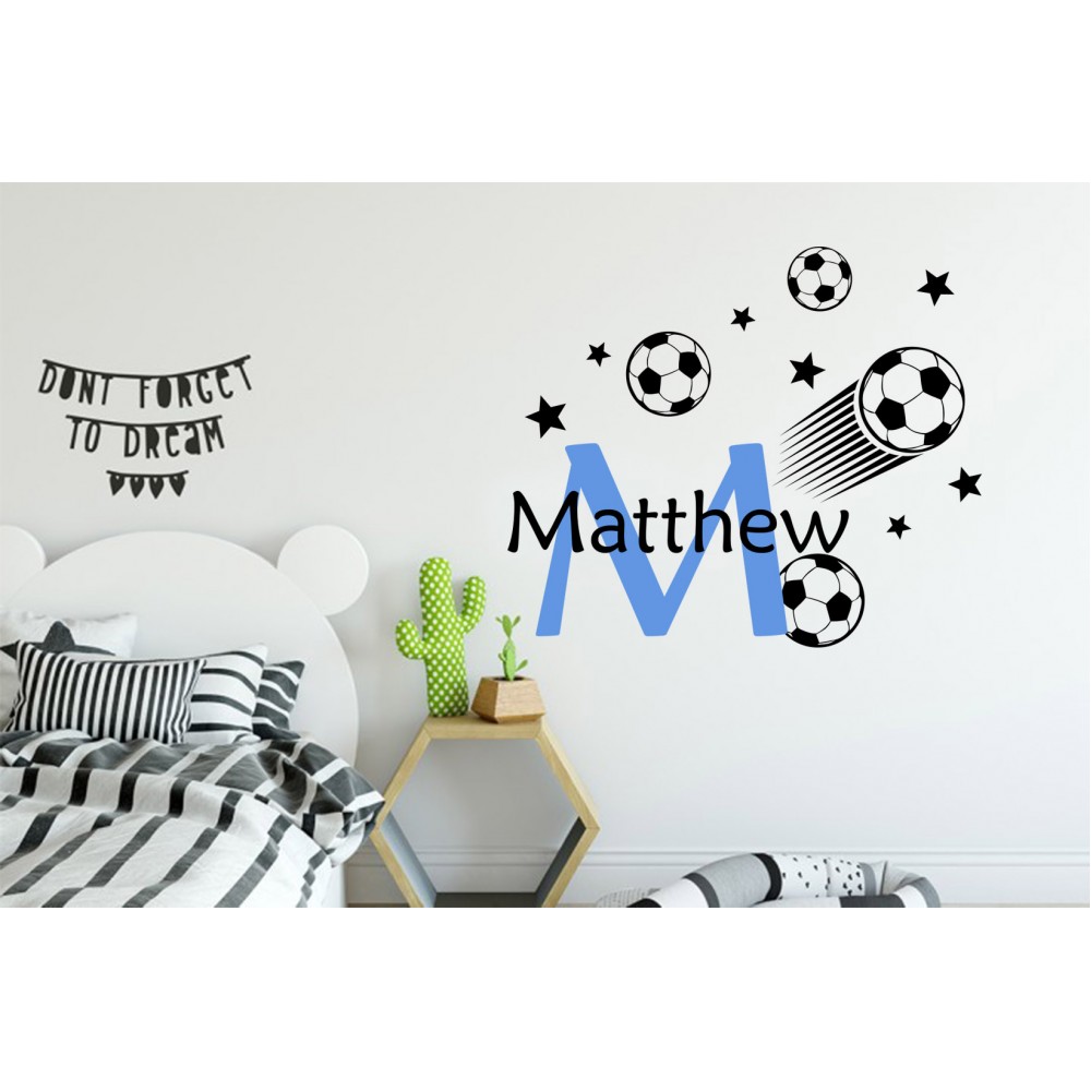 Sticker Mingi de Fotbal+nume personalizat 
