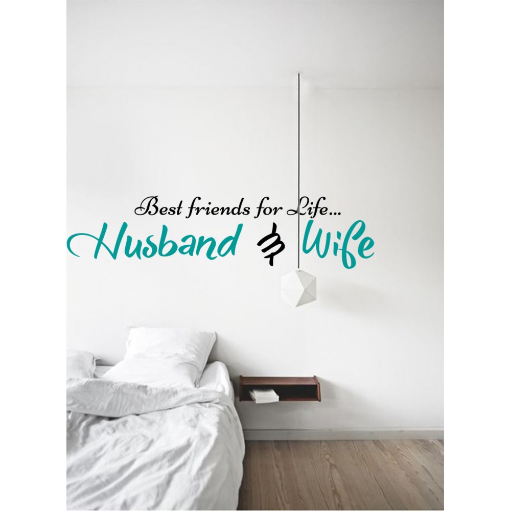 Sticker Citat ''Husband and Wife''